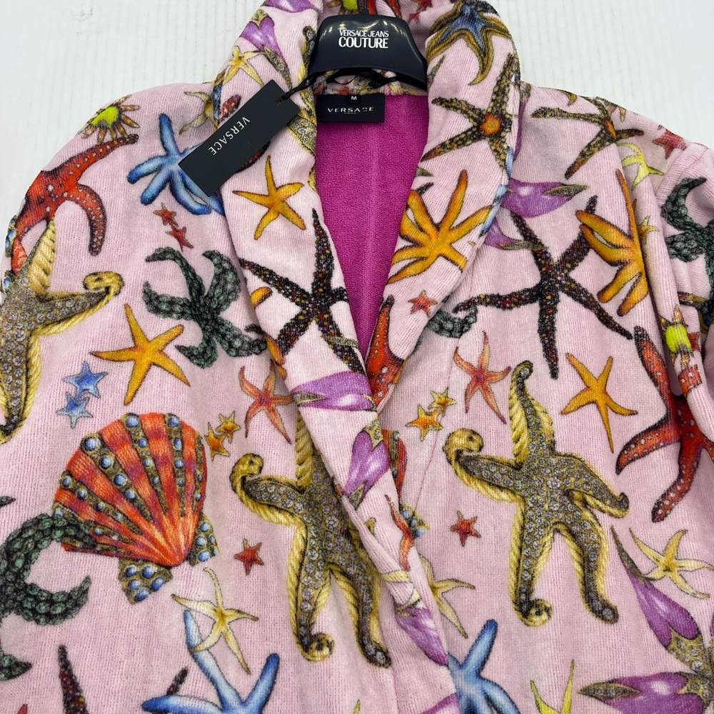 Versace Pink Starfish Patterned Robe - Picture 5 of 5